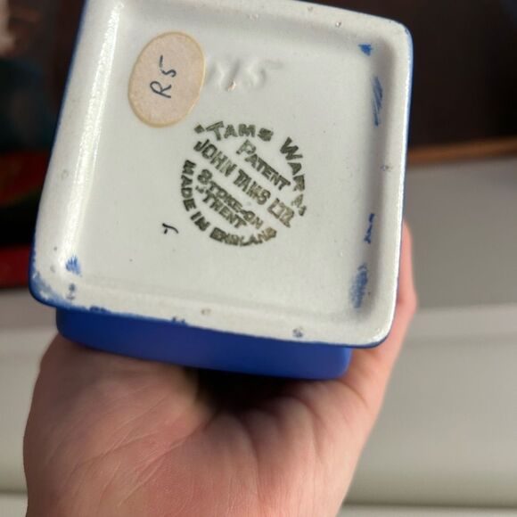 Blue Decorative Vase with Asian Art Design - Picture 8 of 15